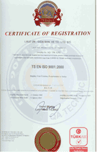 ISO 9001-2000 Sertifikas